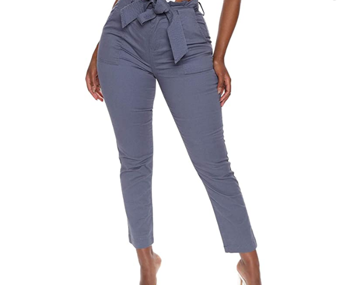 Belted office or casual style pants