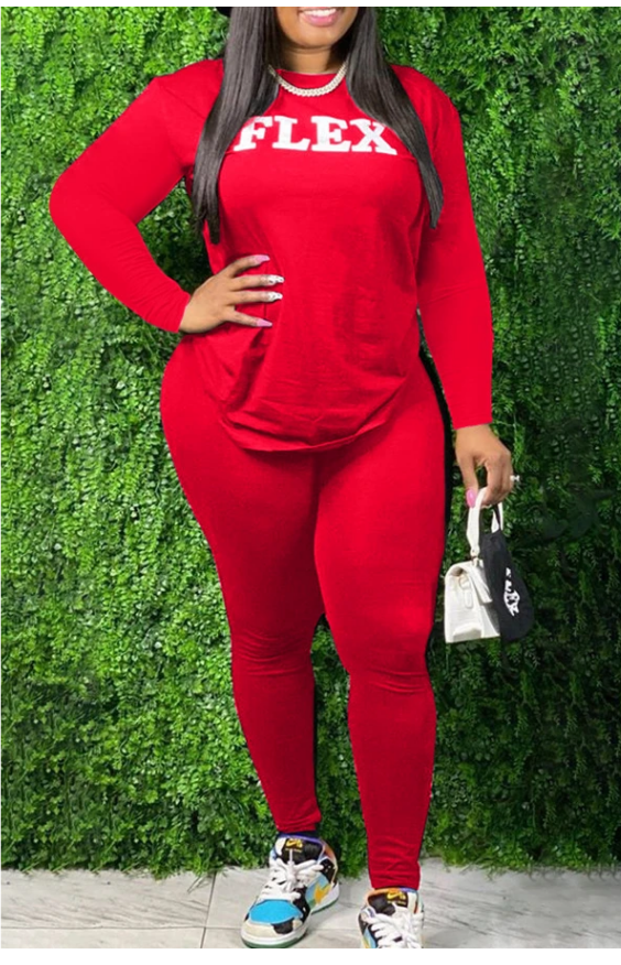 Long-sleeve top with leggings