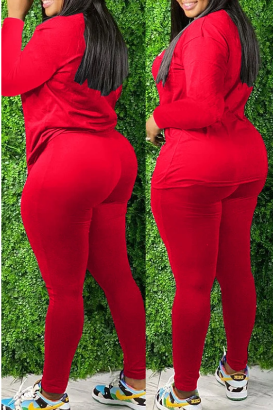 Long-sleeve top with leggings