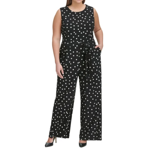 Short sleeve polka dot Romper