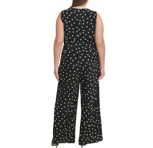 Short sleeve polka dot Romper