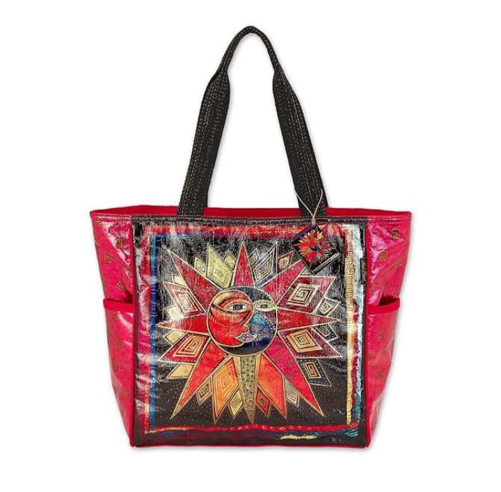 Canvas shoulder tote bag