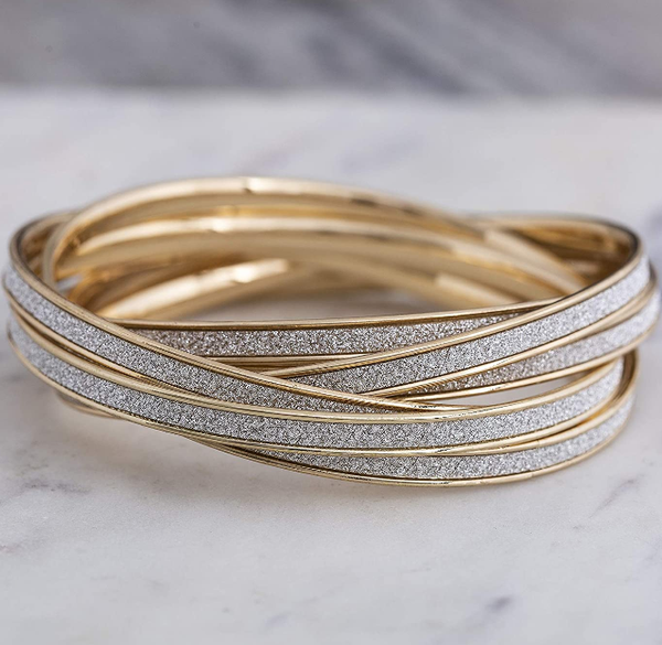 Glitter interlocking bracelet