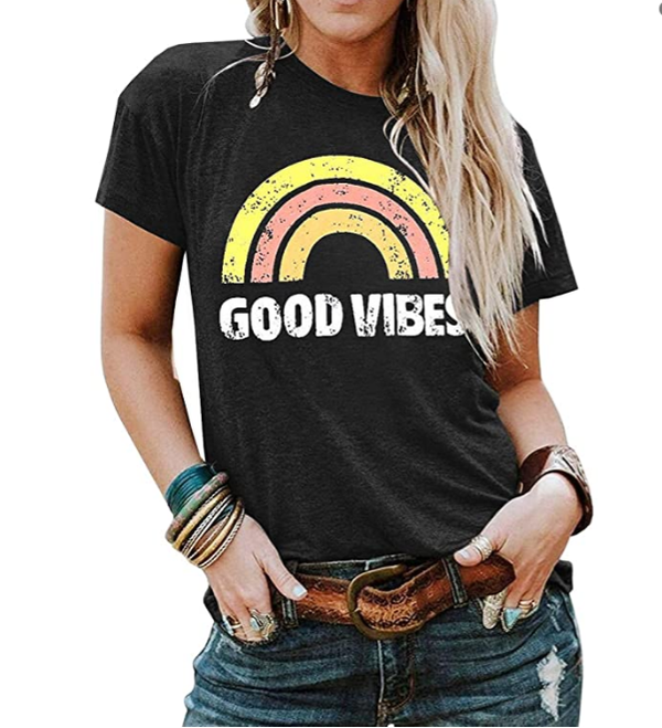 Good vibes short T shirt