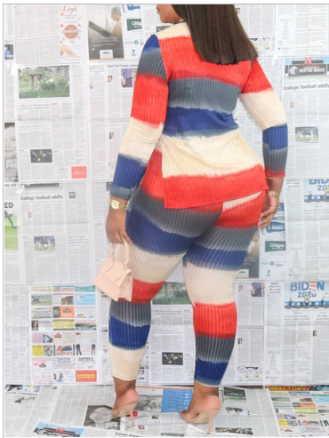 Long-sleeve multicolor