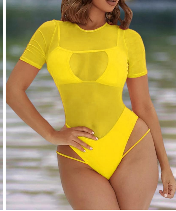 One piece bathing suit